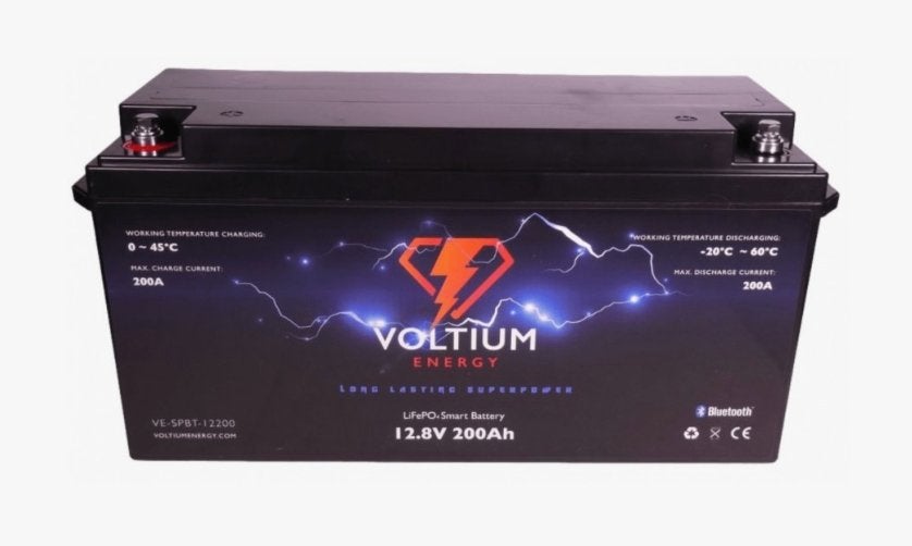 Voltium Lithium accu 200ah 12v, Ophalen of Verzenden, Gebruikt