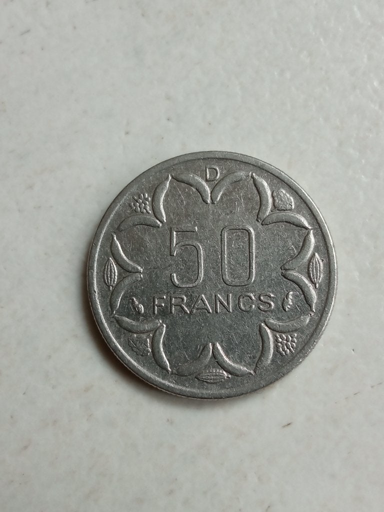 Centraal Afrikaanse Staten 50 frank 1976 D., Ophalen of Verzenden, Overige landen, Losse munt