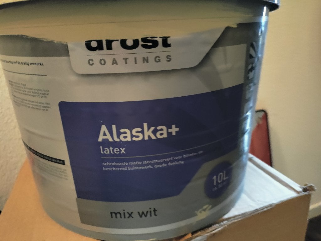 1 emmer Latex Book Room Green 322 van Alaska+ 10 ltr, Ophalen, Zo goed als nieuw