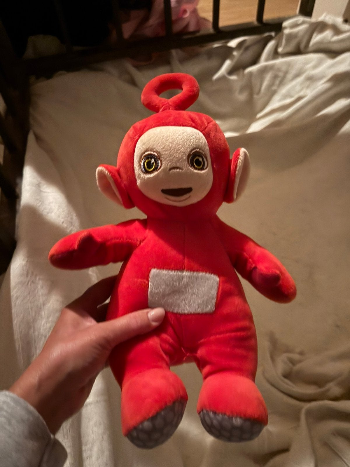 Po Teletubbie rood groot ong 34 cm, Ophalen of Verzenden, Zo goed als nieuw, Overige typen