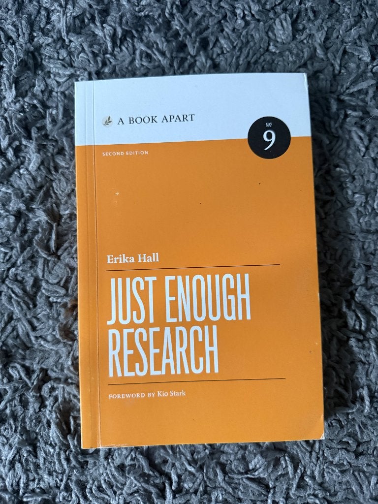 Just Enough Research | Erika Hall | 2024, Ophalen of Verzenden, Beta, Zo goed als nieuw, WO