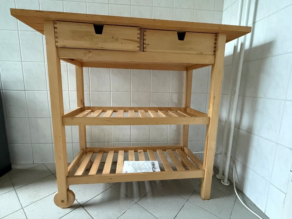 Ikea Roltafel, berken, Gebruikt, Hout, IKEA, Keukentrolley
