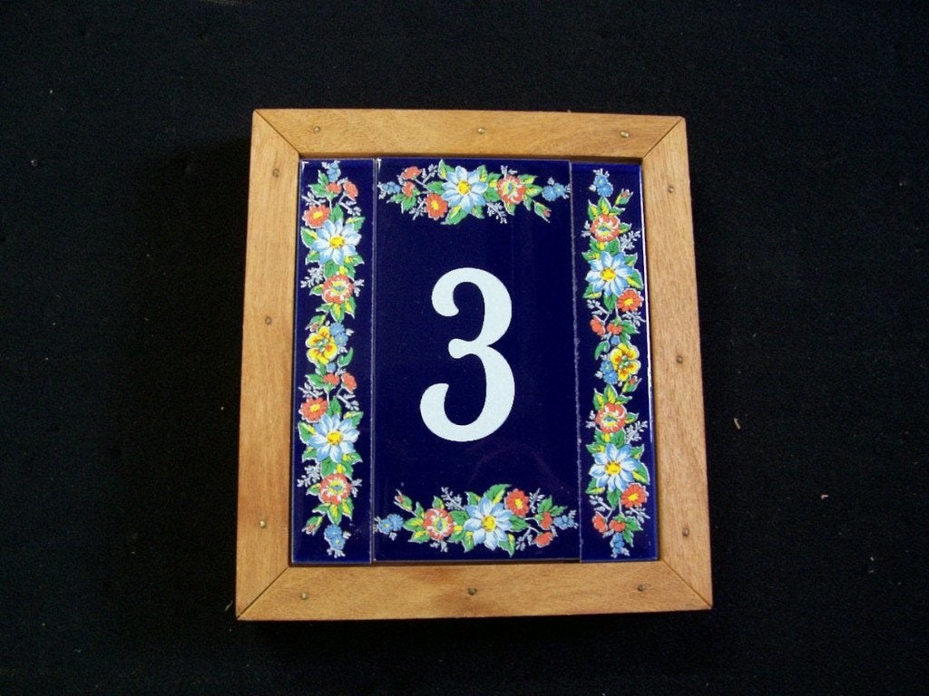Te koop: Blauwe Spaanse Huisnummer Tegeltjes, Blauw, Nieuw, Mediterraans, Ophalen of Verzenden