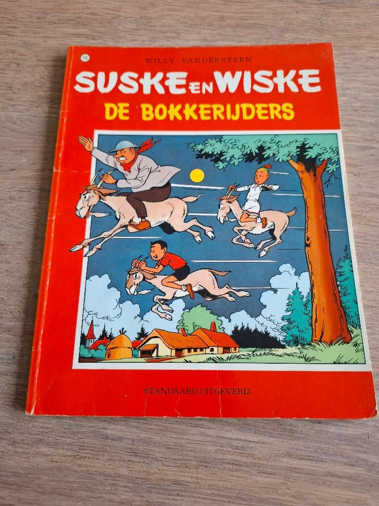 Suske en Wiske 136 - de Bokkerijders - uit 1985, Boeken, Stripboeken, Eén stripboek, Ophalen of Verzenden, Gelezen, Willy Vandersteen