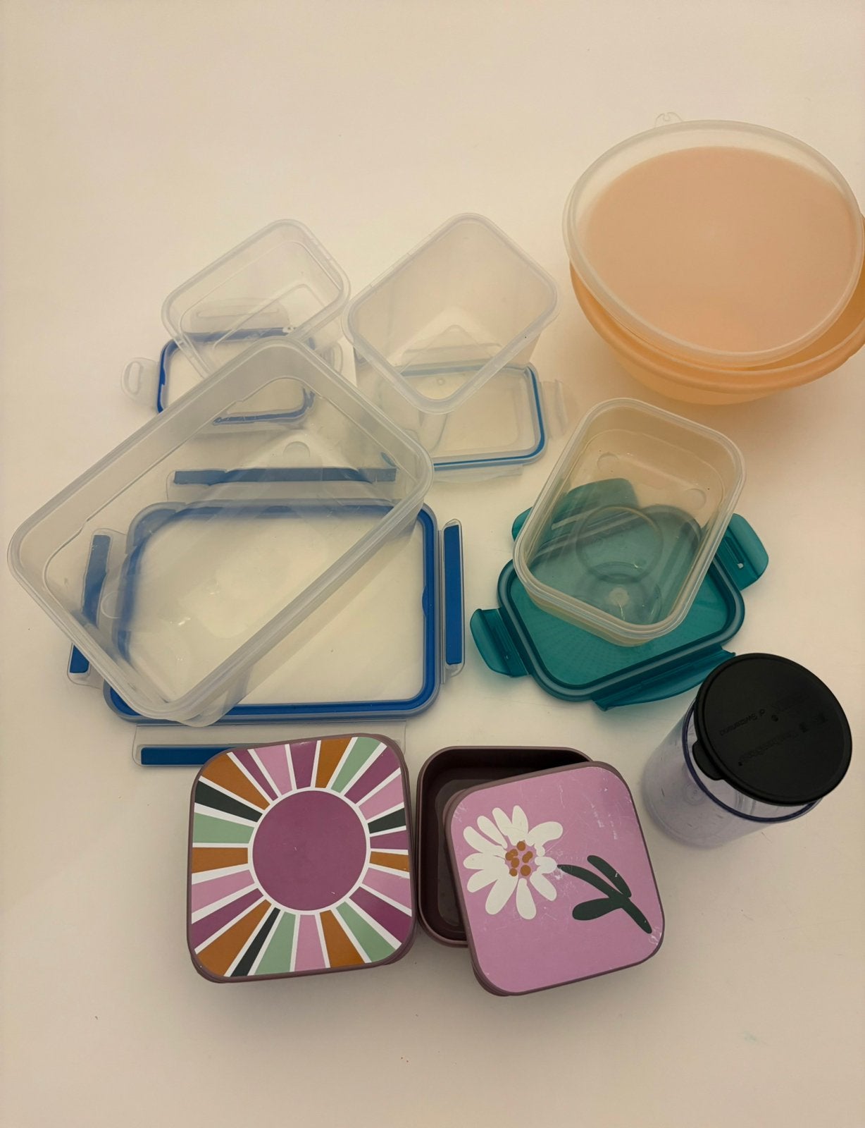 Oxo, Curver, Tupperware diverse voorraaddozen vershoudbakjes, Ophalen, Zo goed als nieuw, Oranje, Overige typen