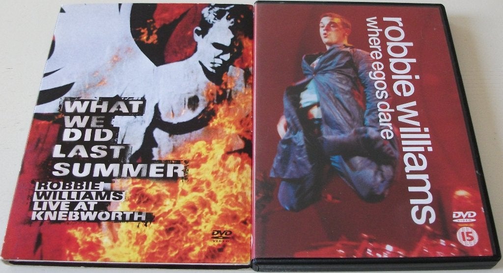 Dvd *** ROBBIE WILLIAMS *** 2 stuks, Vanaf 16 jaar, Ophalen of Verzenden, Gebruikt