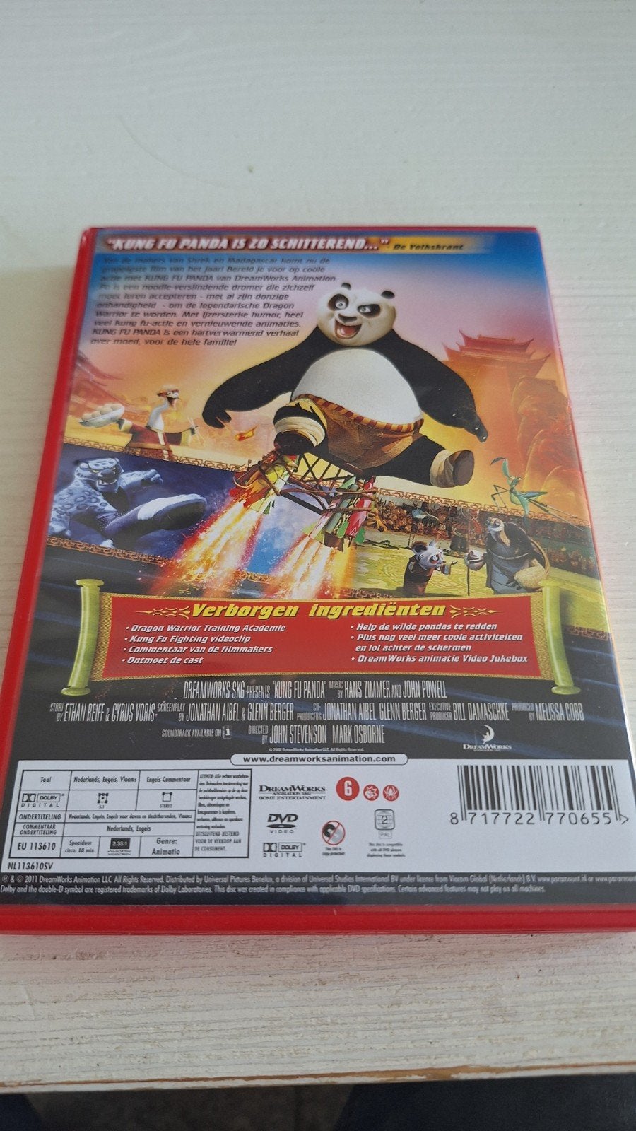 Kung Fu Panda DVD - DreamWorks Animatie Film, Ophalen of Verzenden