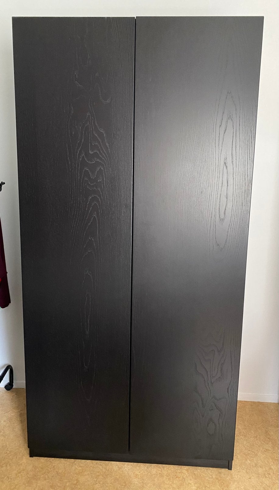 Zwarte kledingkast Ikea 100 cm. breed, Huis en Inrichting, Kasten | Kledingkasten, Ophalen, Gebruikt, Met plank(en), 50 tot 100 cm