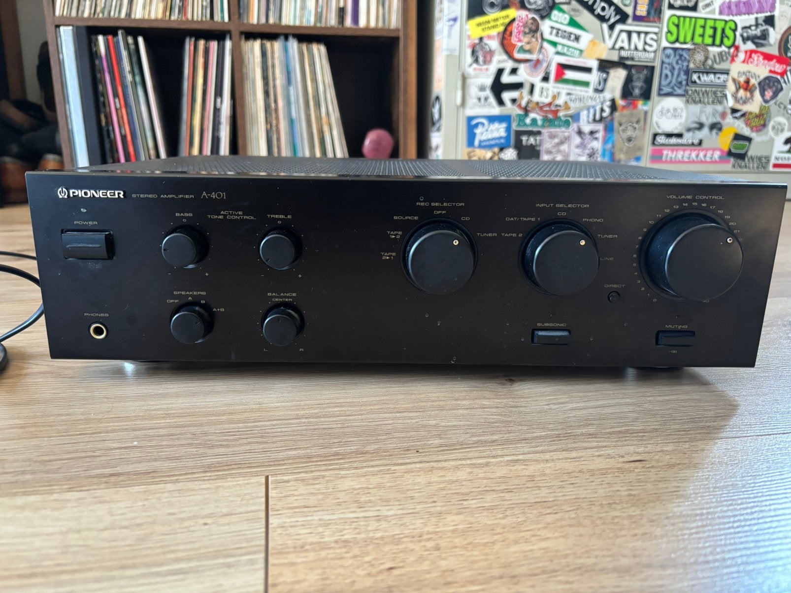 Pioneer A-401 Stereo Versterker - Vintage Audio, Audio, Tv en Foto, Versterkers en Receivers, Gebruikt, Ophalen of Verzenden, 60 tot 120 watt