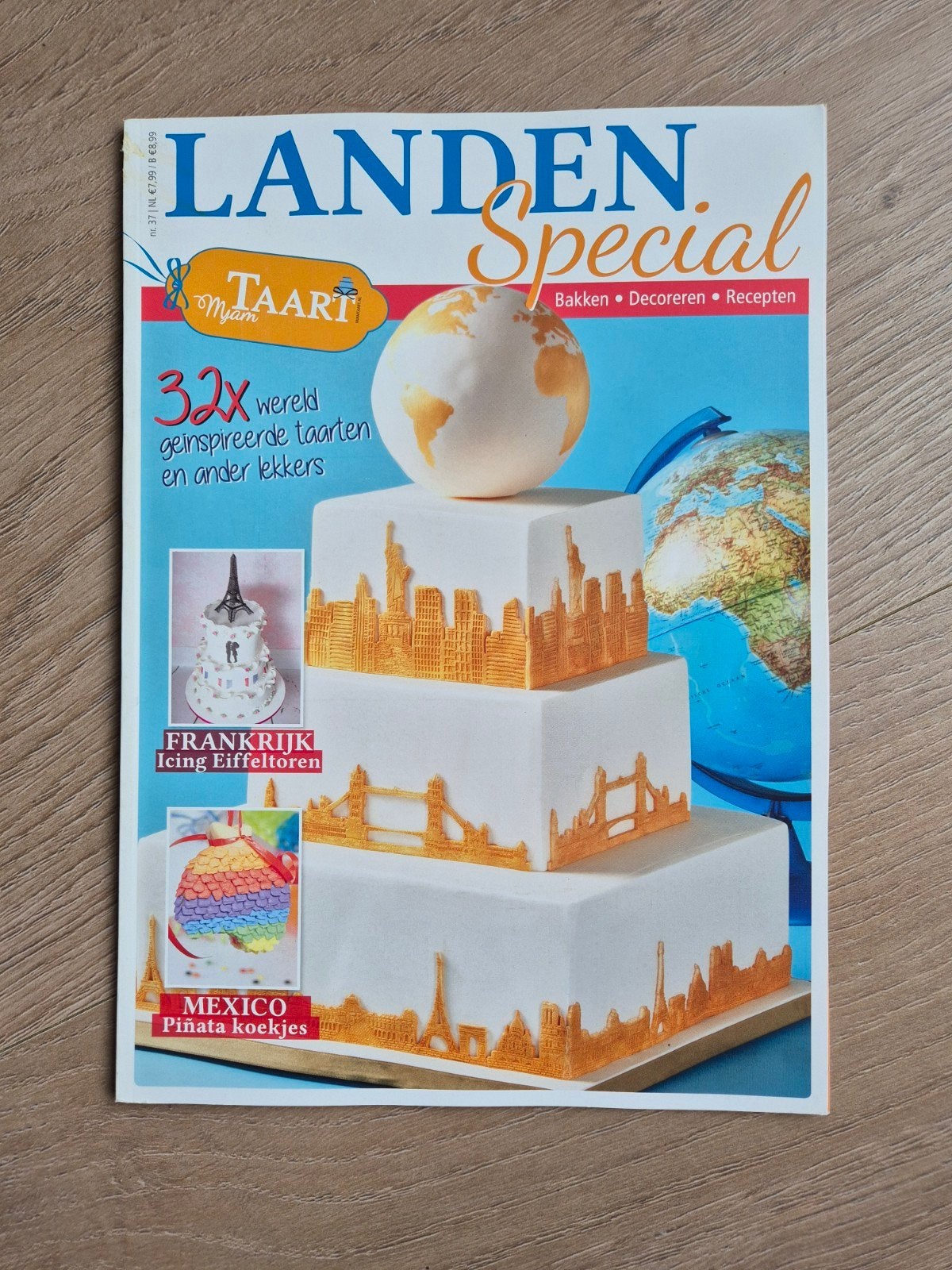mjam taarten - landen special, Ophalen of Verzenden, Zo goed als nieuw, Taarten of Cupcakes, Boek of Tijdschrift