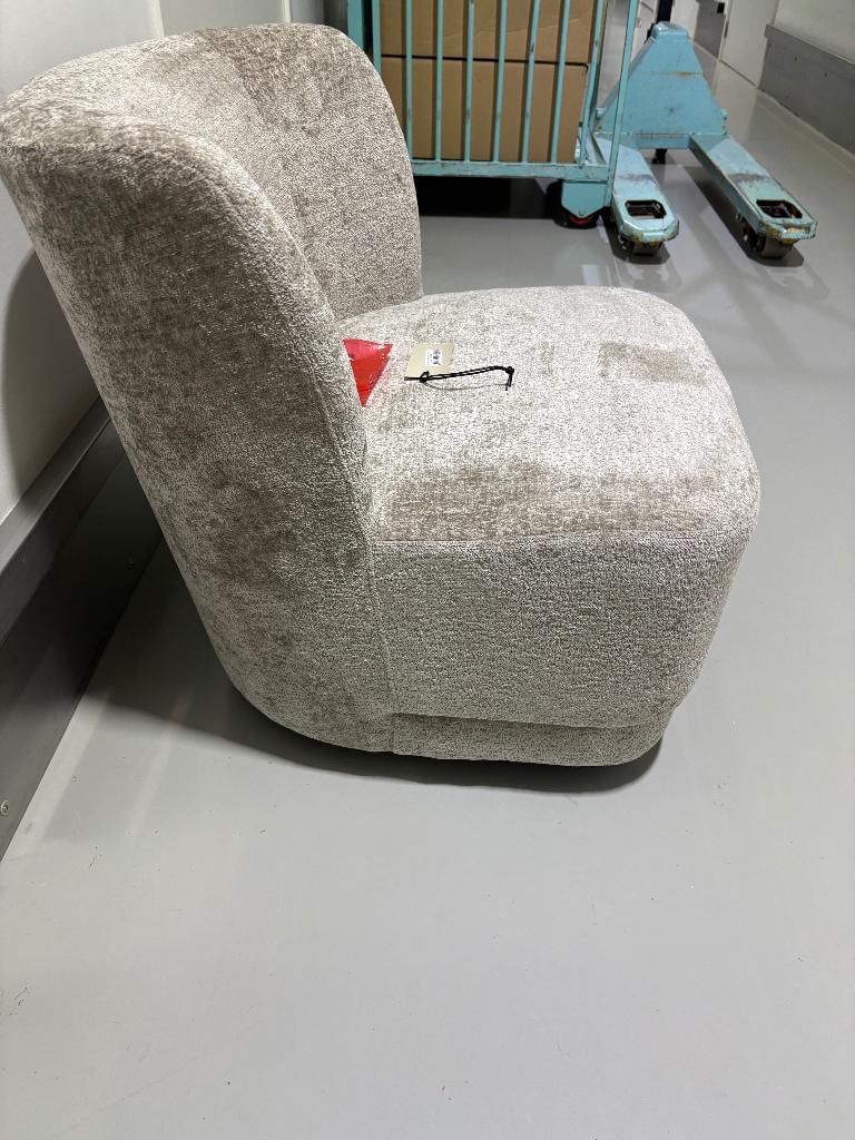 WOOOD Atty Draaifauteuil - Polyester - Zand - 75x74x65, Overige kleuren, Verzenden, Woood, Nieuw