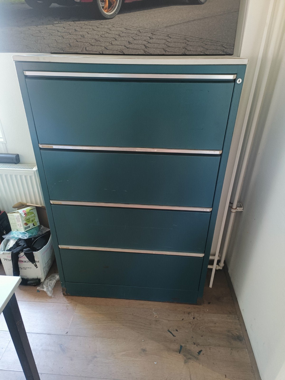 Metalen ladenkast / archiefkast, Huis en Inrichting, Ophalen, Gebruikt, 100 tot 150 cm, 50 tot 100 cm