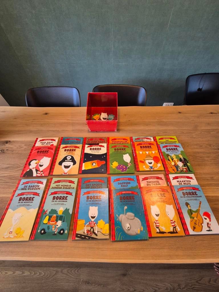 Borre Leesclub Boeken - Groep 1 (24 stuks) + bewaarcassette, Fictie algemeen, Ophalen of Verzenden, Zo goed als nieuw, Jeroen Aalbers
