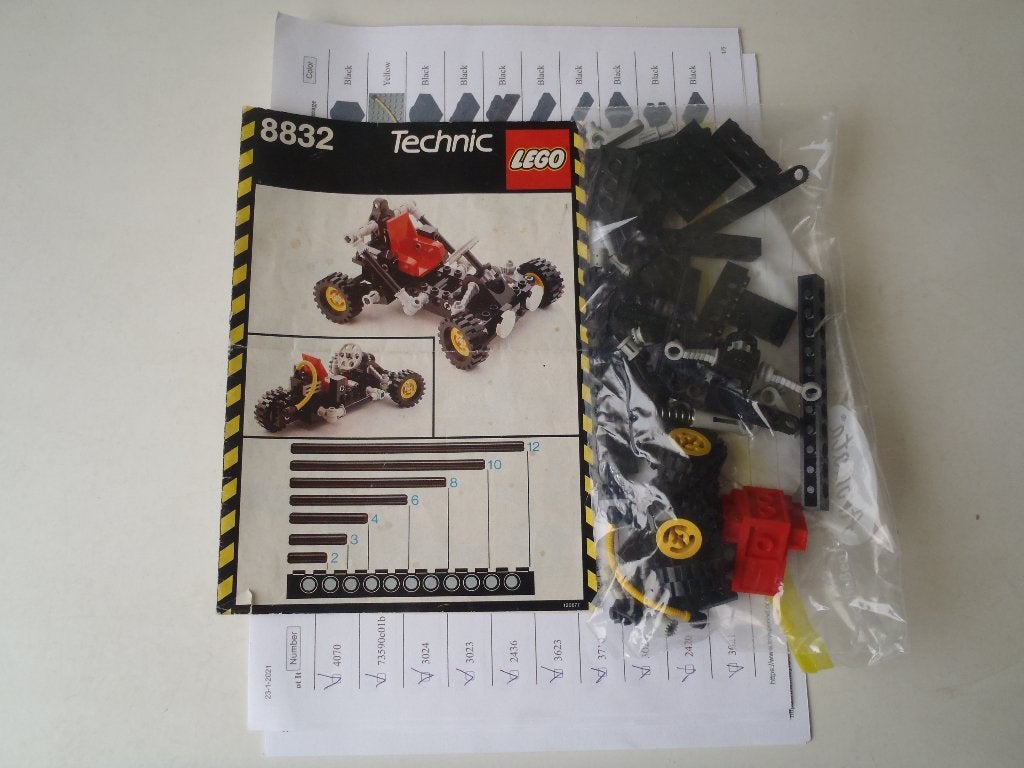 Lego Technic set 8832 , Kinderen en Baby's, Lego, Inclusief instructies, Ophalen of Verzenden, Zo goed als nieuw