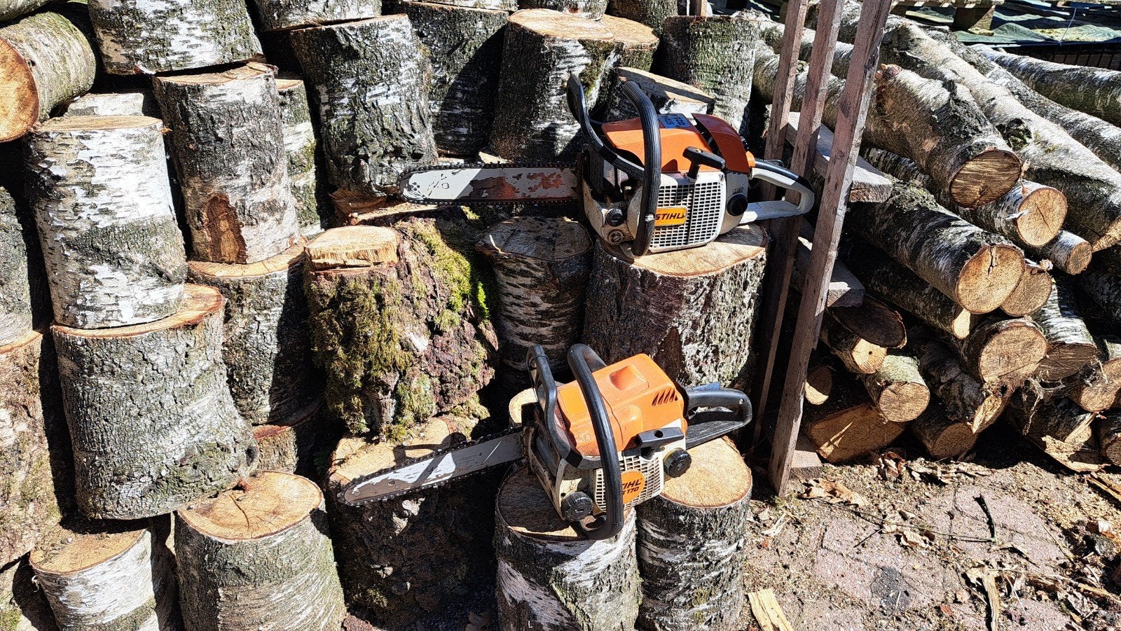 Stihl 028AV en Stihl MS 170 zoals ingeruild, 028 en MS 170, Stihl, Gebruikt, Ophalen of Verzenden