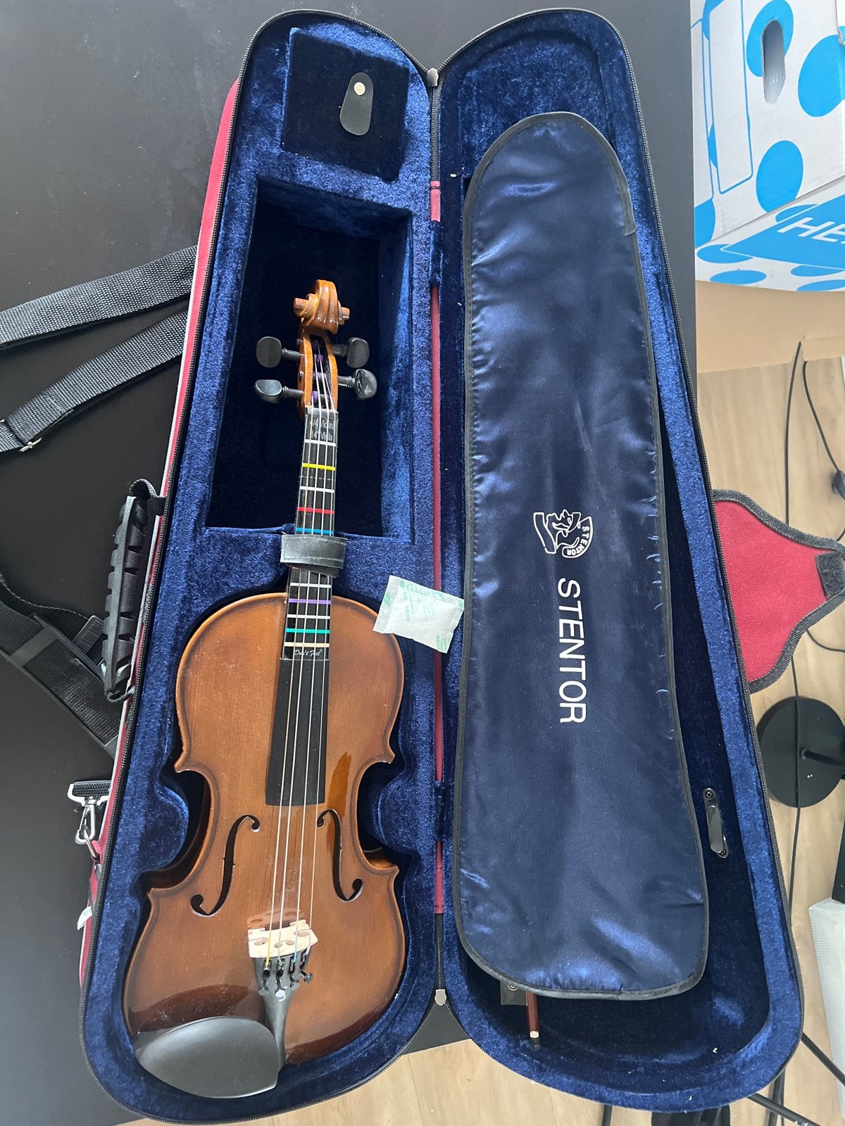 Stentor Viool 1/2 met koffer - Zo goed als nieuw, Muziek en Instrumenten, Strijkinstrumenten | Violen en Altviolen, Ophalen, 1/2-viool