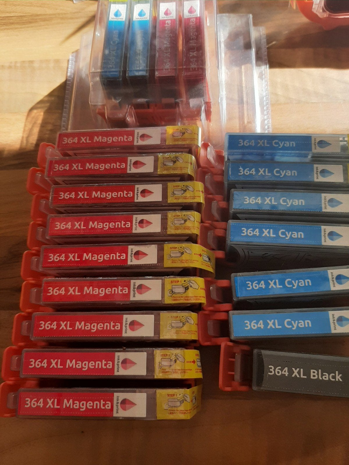 Inktpatronen 364 XL Magenta, Cyan en Zwart ongebruikt, Ophalen of Verzenden, Nieuw, Cartridge, Ink&print
