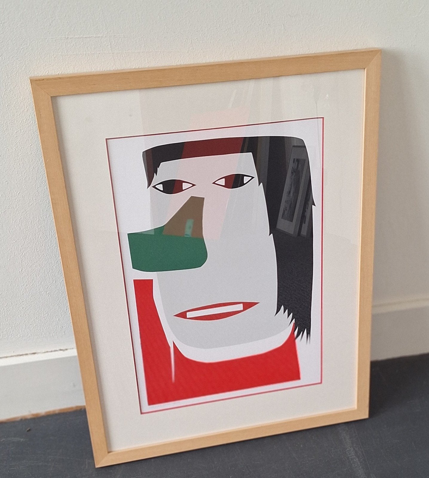 Abstract Portret Kunstprint - 42x54 cm ANULICROON, Ophalen of Verzenden