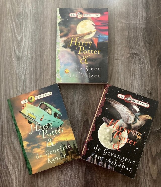 HARRY POTTER 1 t/m 3 - J. K. Rowling - PRE-MOVIE uitgave!, Boeken, Ophalen of Verzenden, Gelezen