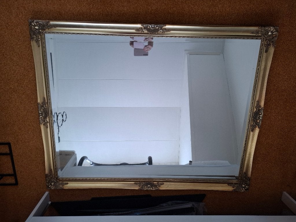 spiegel, Huis en Inrichting, Woonaccessoires | Spiegels, Ophalen, 100 tot 150 cm, 125 cm of meer, Zo goed als nieuw