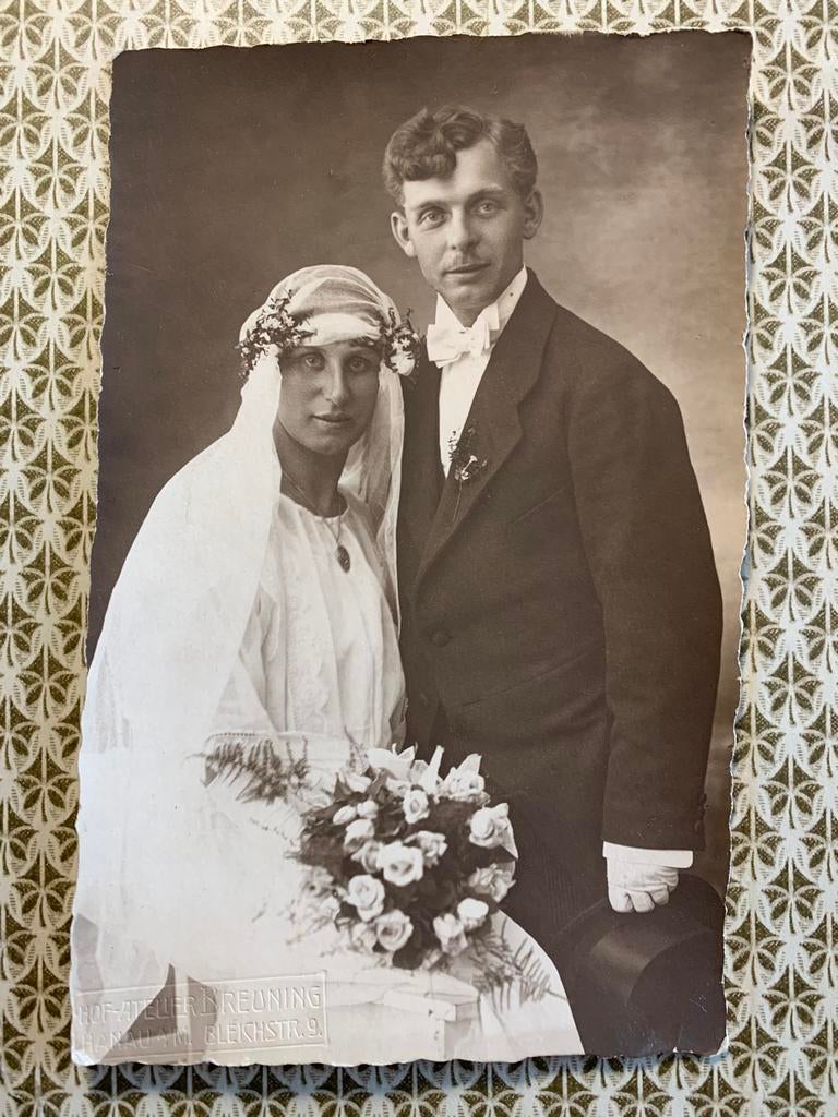 Foto - Duitsland - Bruidspaar, Gebruikt, Foto, Ophalen of Verzenden, Voor 1940