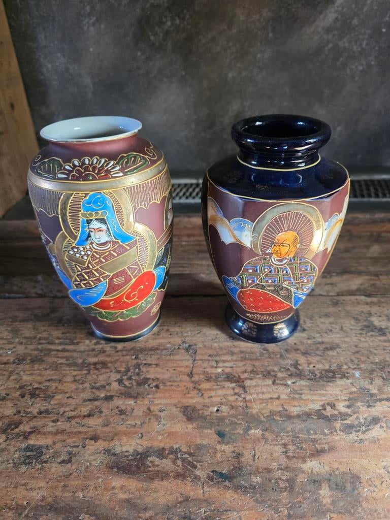 2 Japanse vazen, zie foto's, Ophalen of Verzenden
