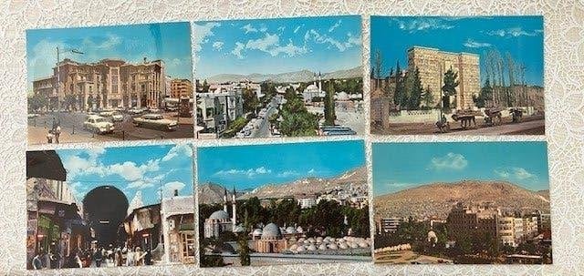 Set ansichtkaarten Syrië / Damascus jaren 60, Ophalen of Verzenden, 1960 tot 1980, Ongelopen, Buiten Europa