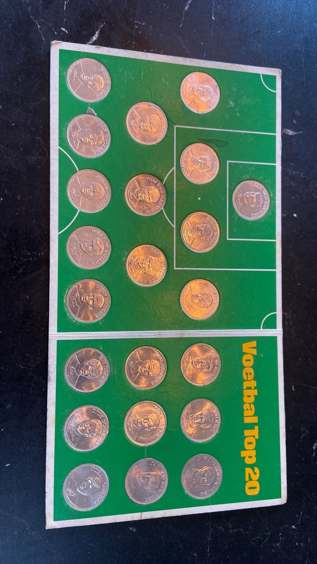 Shell spaarmunten, voetbal top 20, Ophalen, Winkel, Super of Benzinepomp, Zegels, Bonnen of Punten