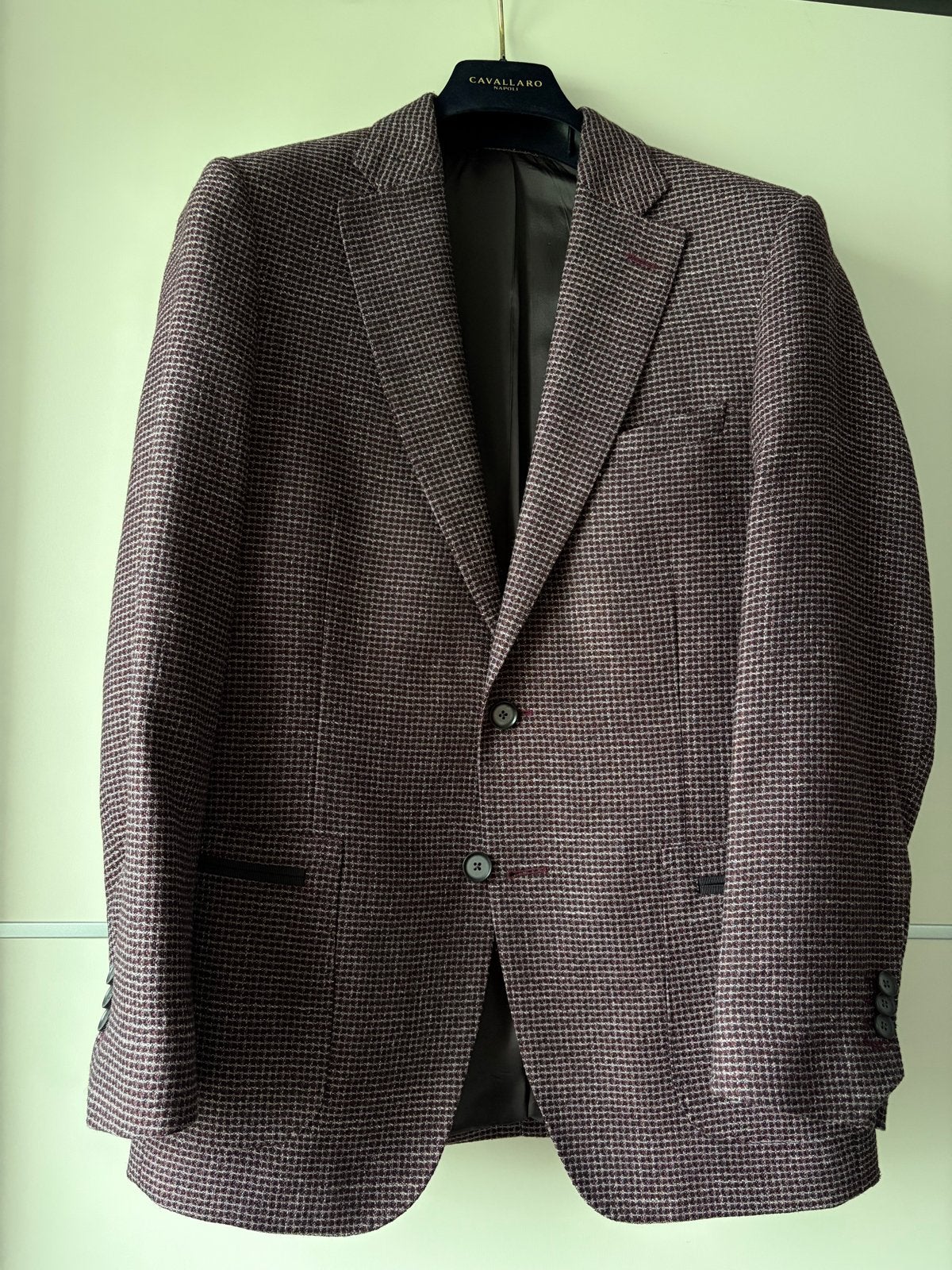 Cavallaro Napoli colbert - bordeaux rood 48, Ophalen of Verzenden, Zo goed als nieuw, Maat 48/50 (M)