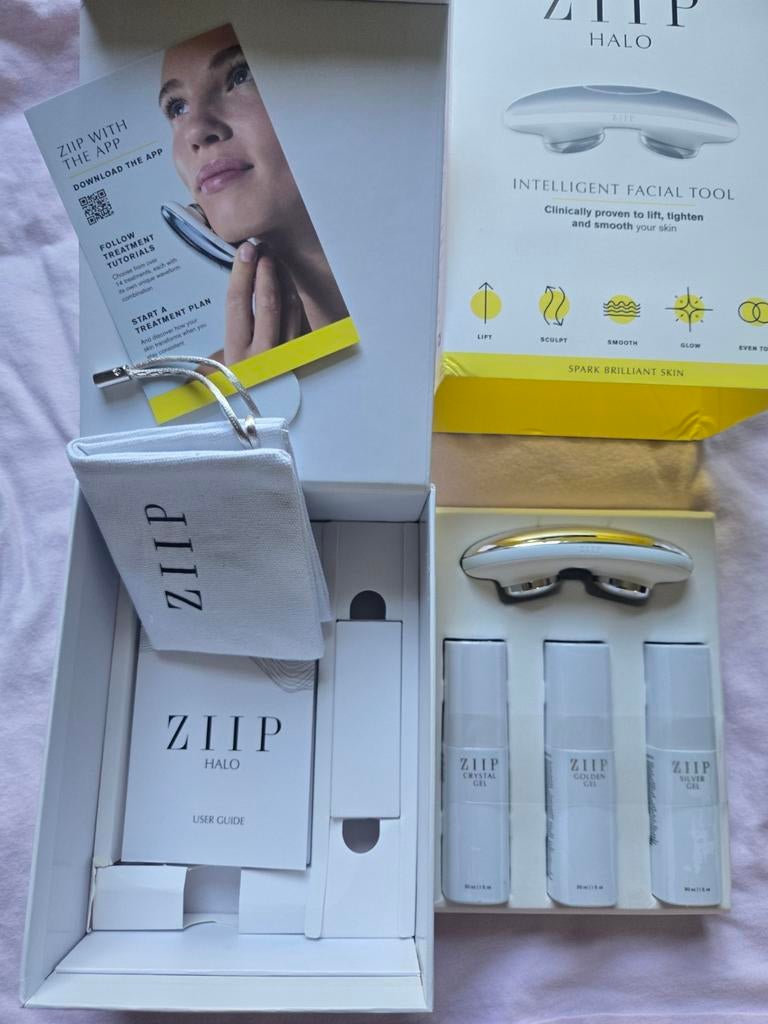 Anti-aging ZIIP HALO 2 Microcurrent Facial Device, Sieraden, Tassen en Uiterlijk, Uiterlijk | Gezichtsverzorging, Ophalen of Verzenden