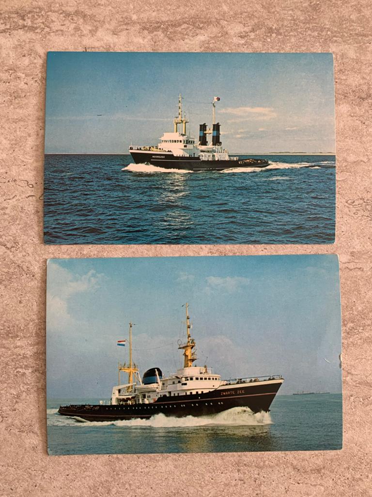 Ansichtkaarten L Smit&Co Sleepboten Noordzee en Zwarte Zee, Ophalen of Verzenden, 1960 tot 1980, Ongelopen