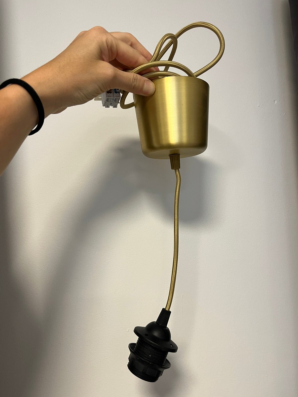Ikea Hemma pendel goud kleur, Ophalen, Zo goed als nieuw