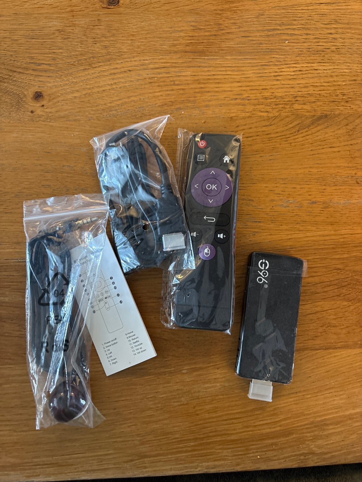 Nieuwe G96 Android TV Box met afstandsbediening en kabels, Ophalen of Verzenden, Nieuw, HDMI, Zonder harde schijf