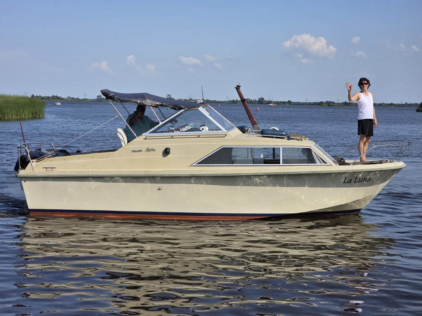 Polaris 770 polyester kruiser, Gebruikt, Biminitop, 55 cm, Ophalen