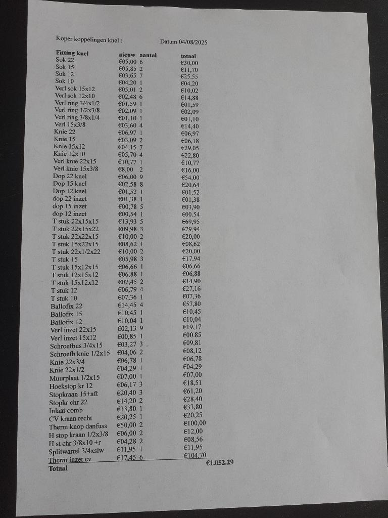 div knel fittingen, Ophalen, Minder dan 30 cm, Overige typen, Minder dan 60 cm