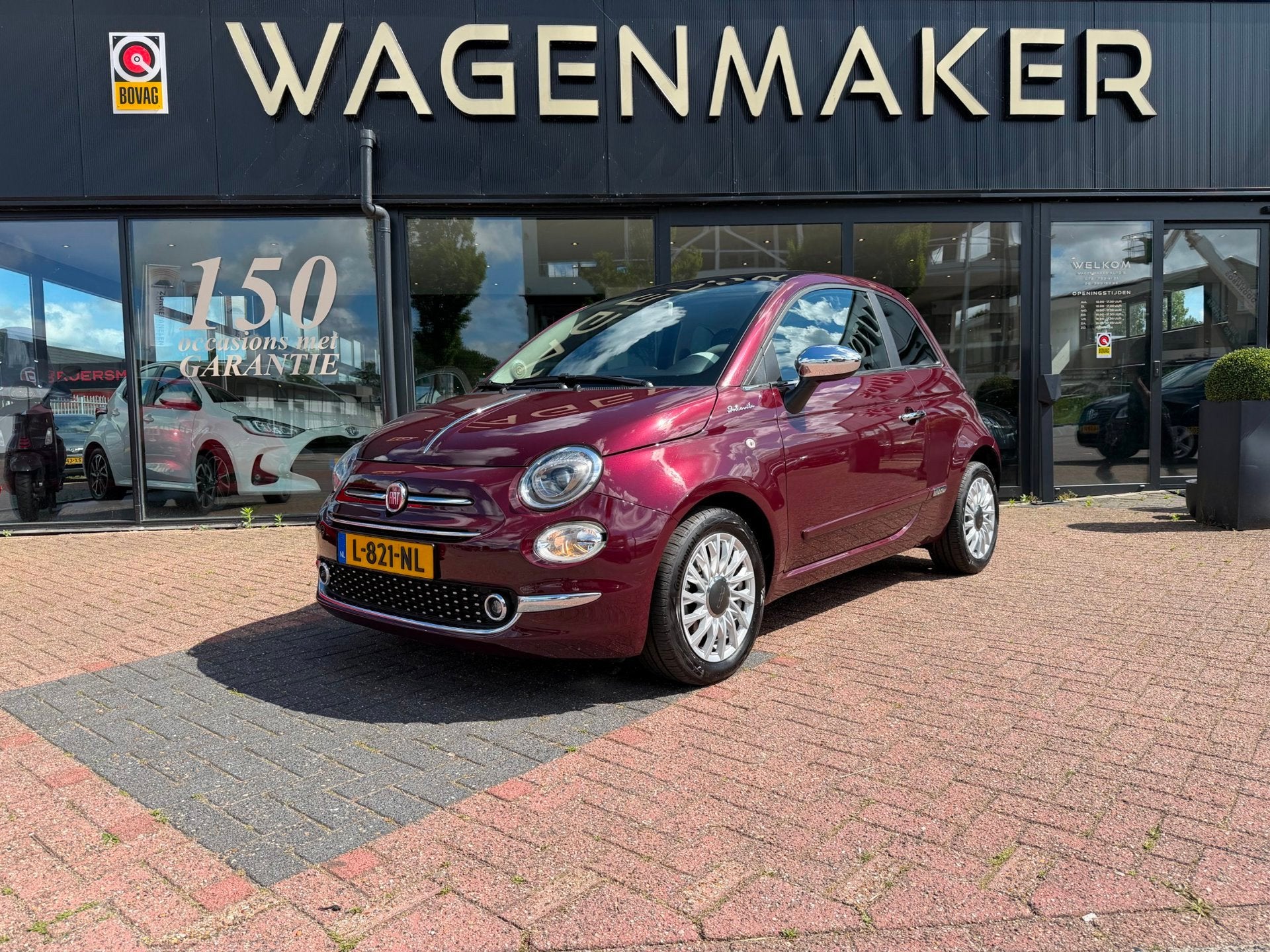 Fiat 500 1.0 Hybrid Dolcevita Clima|Cruise|PANO|Carplay!, Voorwielaandrijving, 12 maanden, Euro 6, 4 stoelen