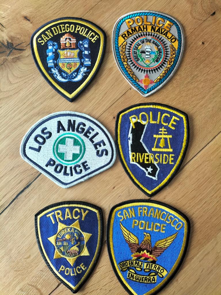 Californië Police patches, Ophalen of Verzenden, Overige soorten, Amerika, Embleem of Badge