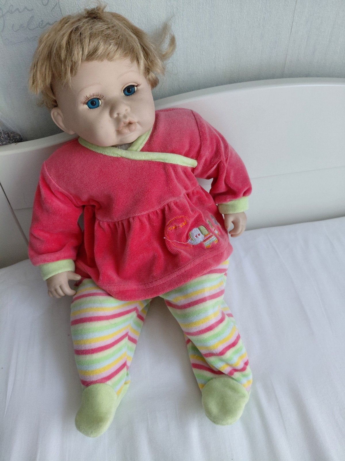antieke pop te koop 53 cm groot, Verzamelen, Ophalen of Verzenden, Gebruikt, Pop