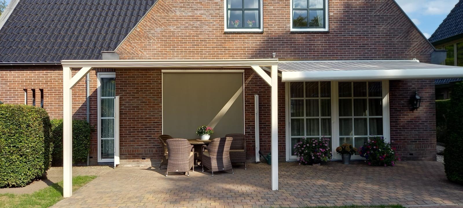 Terrasoverkapping en zonnescherm, Tuin en Terras, Ophalen, Gebruikt, Overige typen