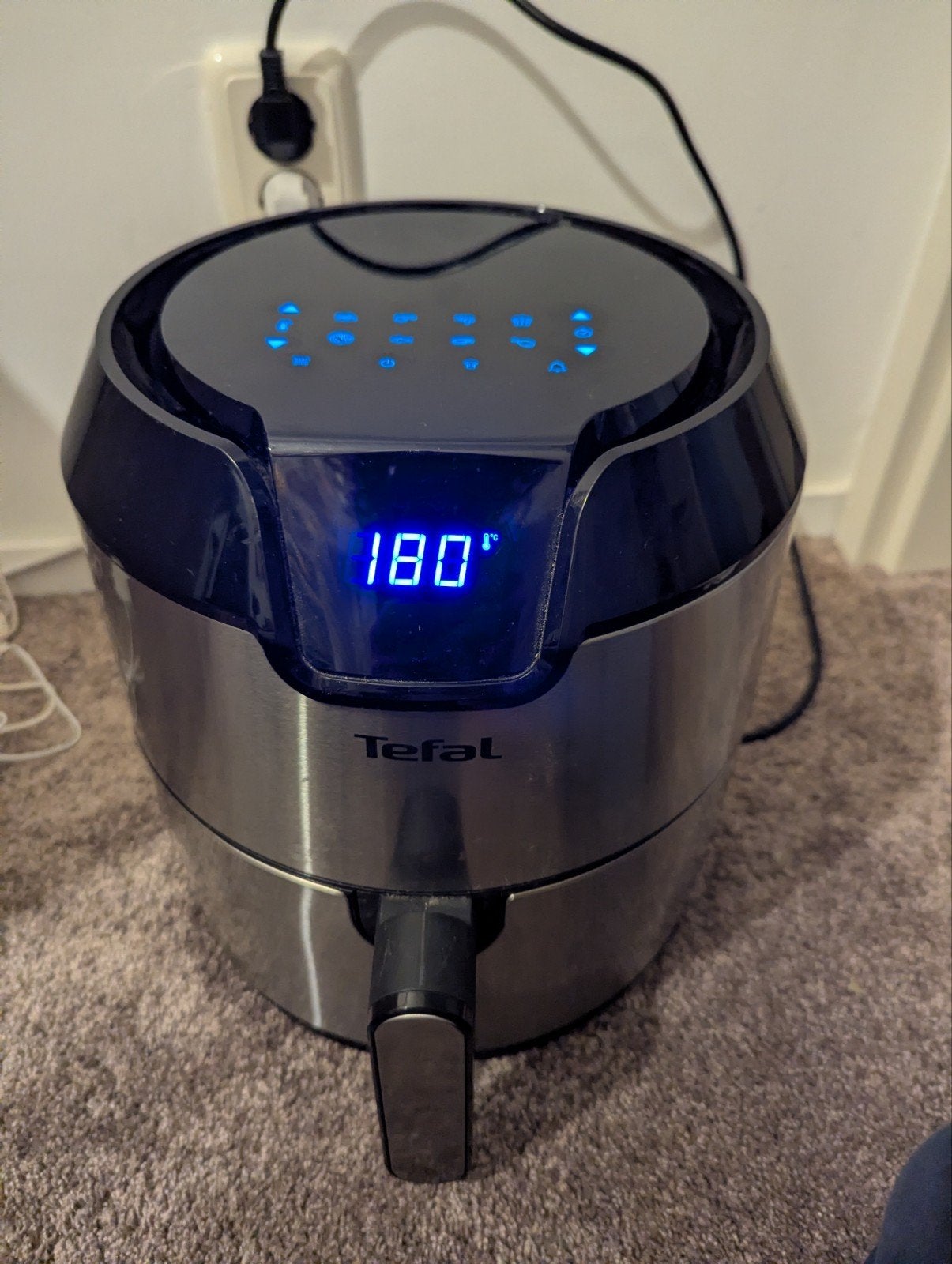 Tefal Easy Fry EY401D Airfryer - 4,2L - RVS, Ophalen, Gebruikt, Airfryer, 1500 gram of meer