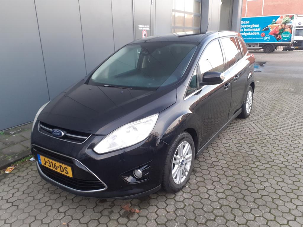 Ford Grand C-Max 1.0 92KW Ecoboost 2014 Zwart, Voorwielaandrijving, 745 kg, 7 stoelen, Zwart