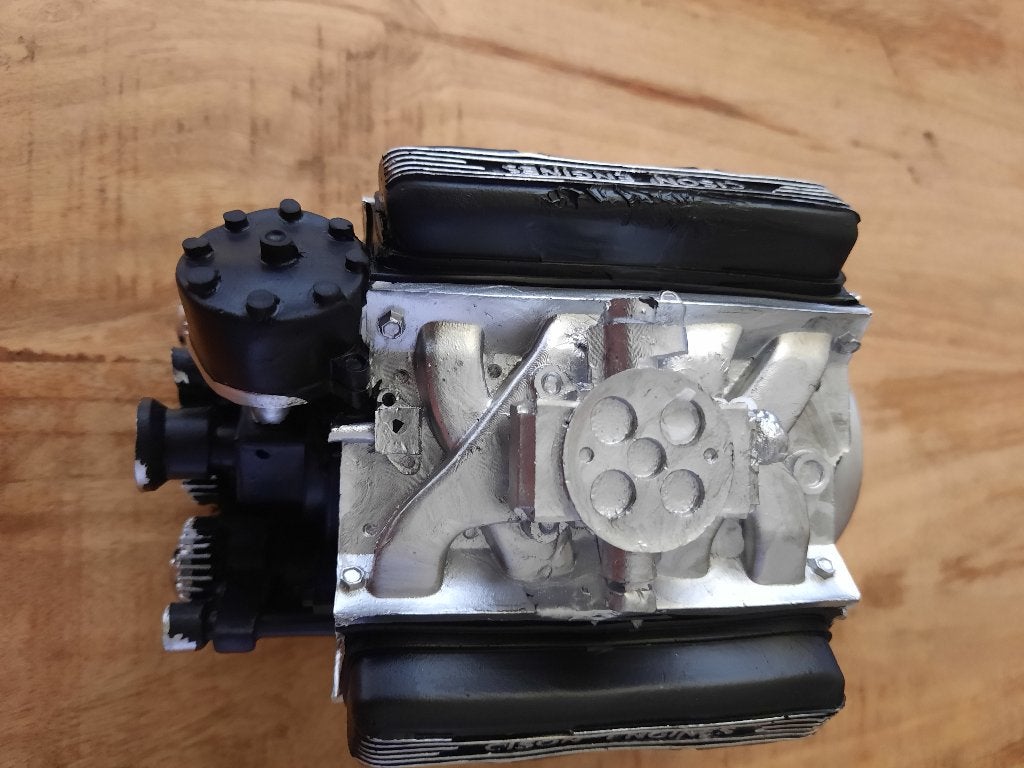 miniatuur V8-motor modelkit, Ophalen of Verzenden, Nieuw, Groter dan 1:35