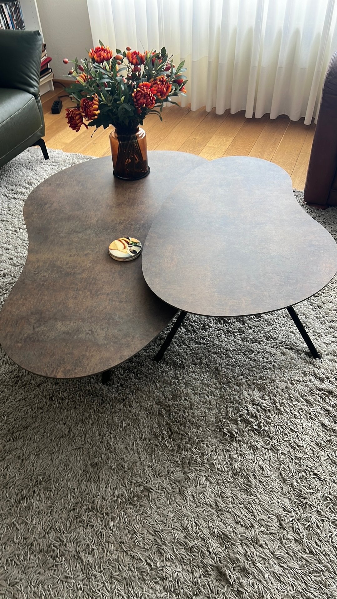 Salontafel set, Ophalen, Zo goed als nieuw, Rond, 50 tot 100 cm