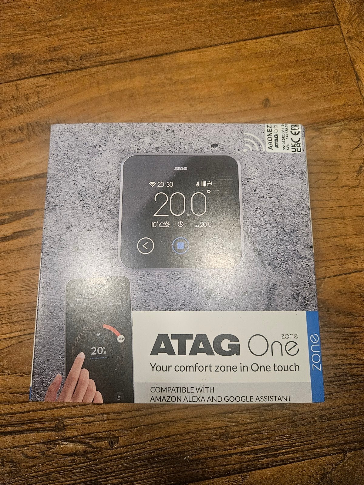 Nieuw gesealde ATAG One Zone thermostaat zwart, Ophalen of Verzenden, Slimme thermostaat, Nieuw