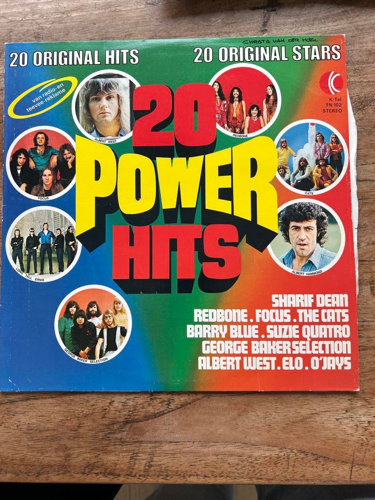 20 Power Hits - Diverse Artiesten LP (K-Tel TN 102), Gebruikt, Ophalen of Verzenden, 1970 - 1979, Complilatie