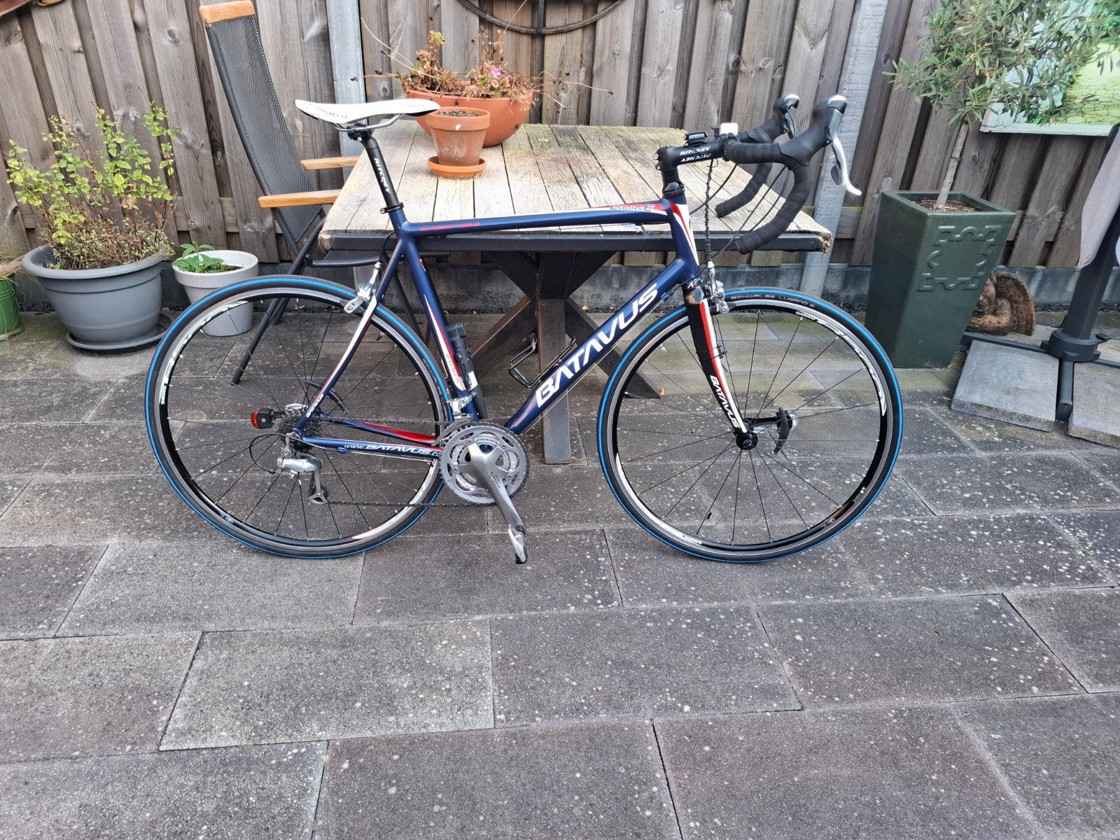 Batavus coursE racefiets - Aluminium met carbon voorvork, Ophalen, 28 inch, Gebruikt, Batavus