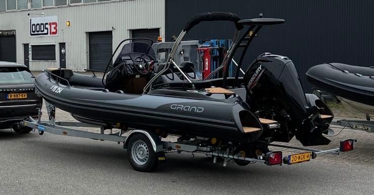 RIB Grand G580 Set 115PK Full Option met Trailer, Watersport en Boten, Overige merken, Buitenboordmotor, Rib, Trailer