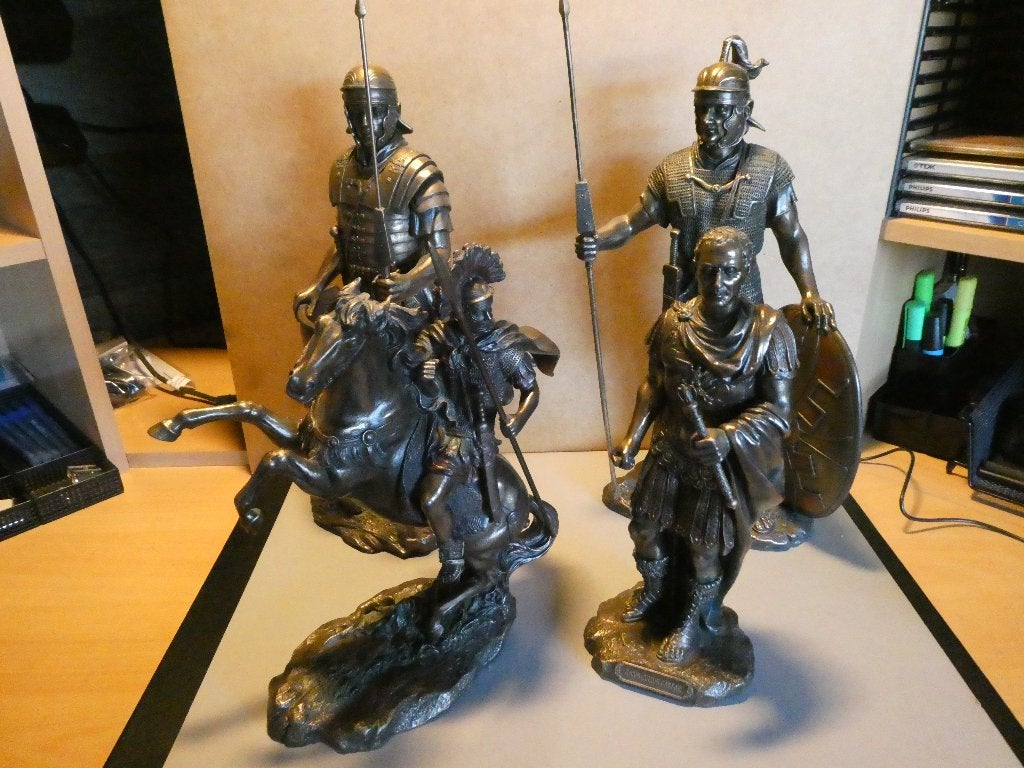 VERONESE DESIGN: 4x ROMEINSE BEELDEN /nieuwst/€75 of los €20, Ophalen of Verzenden, Zo goed als nieuw, Mens