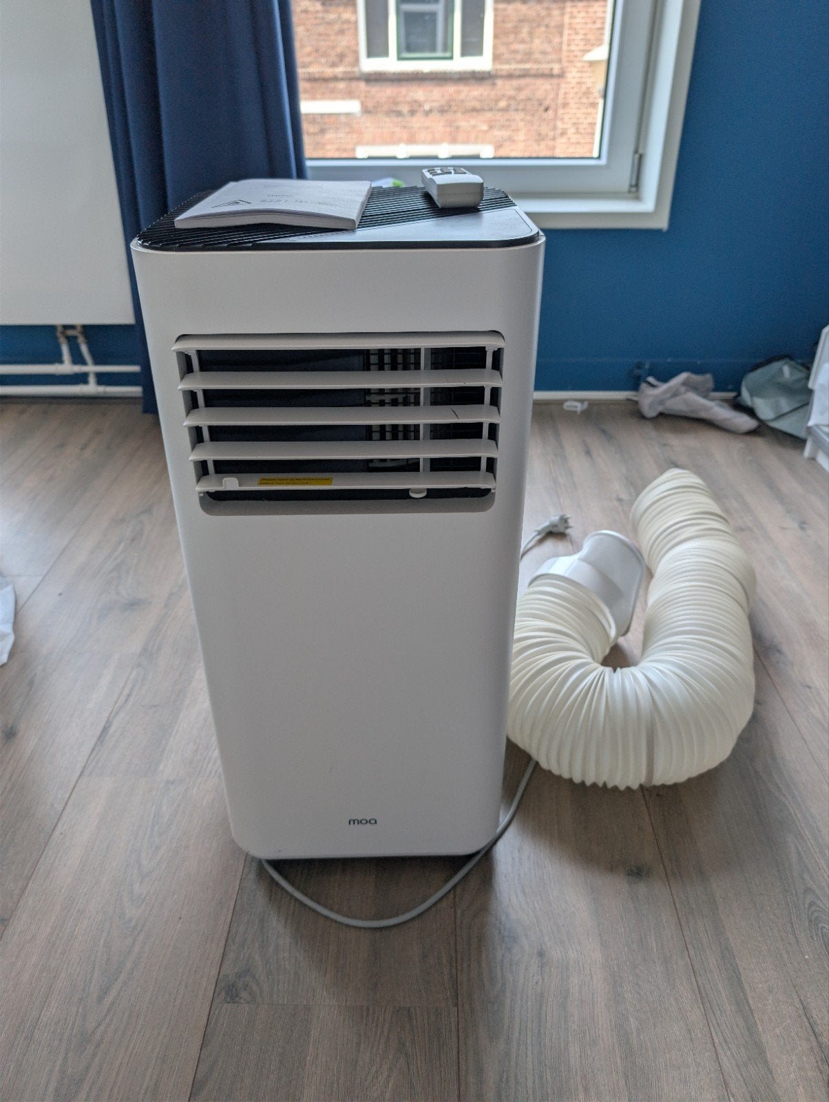 Airco 9000 BTU, type Moa A010., Witgoed en Apparatuur, Airco's, Ophalen, Minder dan 60 m³, 2 snelheden, Afstandsbediening