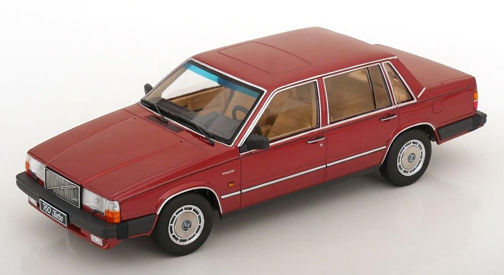 1:18 Volvo 760 Limousine - 1985 - Rood metallic SALE!!, Overige merken, ., Nieuw, Ophalen of Verzenden